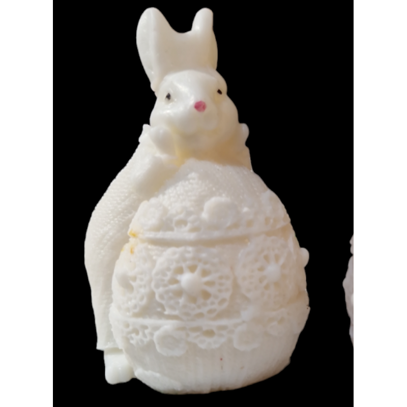 Bougie petit lapin sur œuf Bougie petit lapin sur œuf