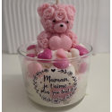 Pot bougie gourmande fraises