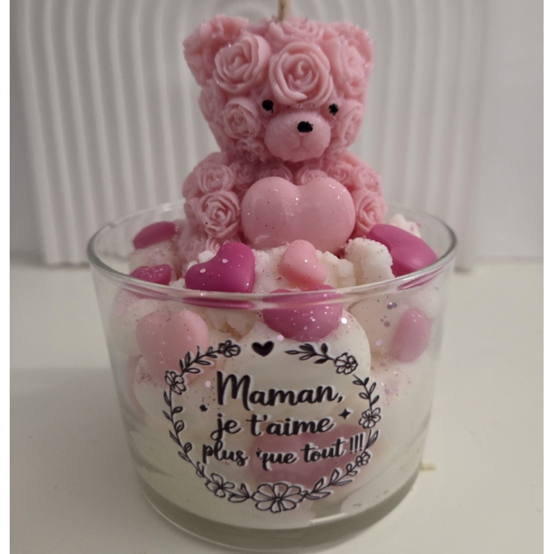 Pot bougie gourmande fraises