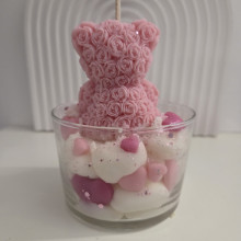 Pot bougie gourmande fraises