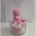 Pot bougie gourmande fraises