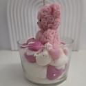 Pot bougie gourmande fraises