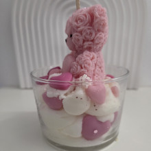 Pot bougie gourmande fraises