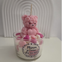 Pot bougie gourmande fraises